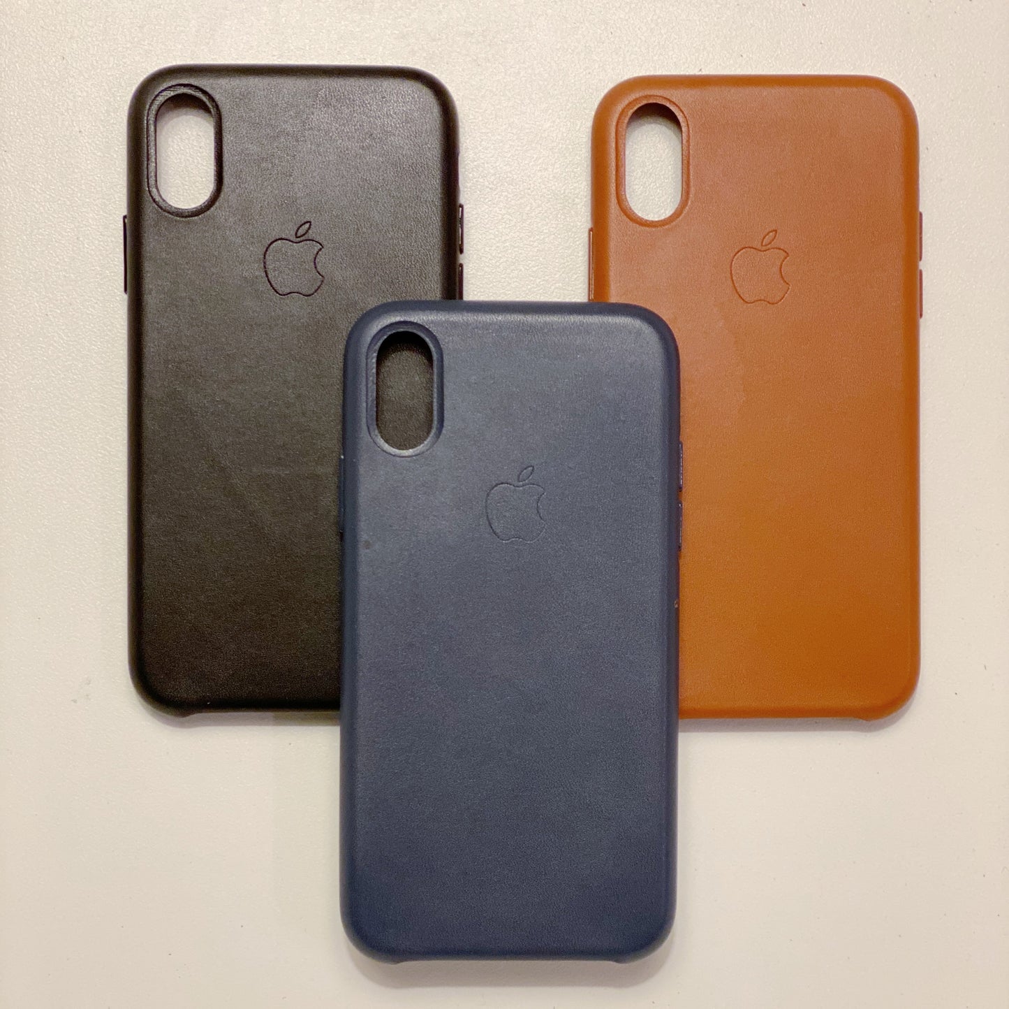 Leather iPhone Case with logo